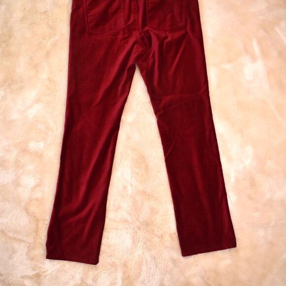 Lauren Ralph Lauren VTG 90s Bright Red Pant Sz 10 Velvety Soft Boot Cut Mid Rise - Picture 10 of 13